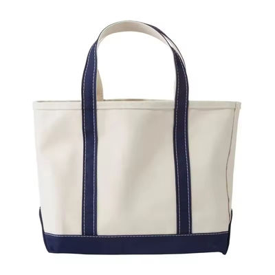 Oversized Eco Friendly Cotton Canvas Tote Bag with Custom Printed Logo Soft-loop Style
