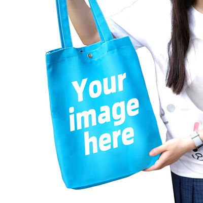 Newest Fashinable Style Custom Shopping Bag Canvas Tote Bags with Full Color Printing