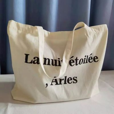Newest Fashinable Style Portable Cotton Canvas Tote Bag for Daily Life Produced
