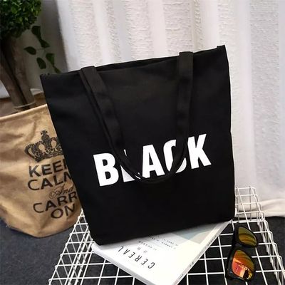Newest Fashinable Style Portable Cotton Canvas Tote Bag for Daily Life Produced