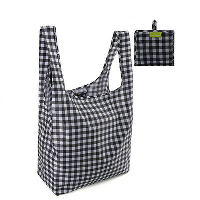 Medium Size Ripstop Reusable Foldable Folding Tote Shopping Bag Customizable Design