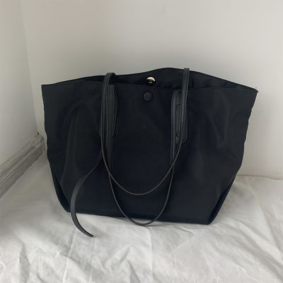 Zipper Messenger Bag Nylon Material Printed Logo Printing Shopping Bag for Daily Life