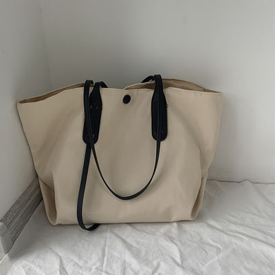 Zipper Messenger Bag Nylon Material Printed Logo Printing Shopping Bag for Daily Life