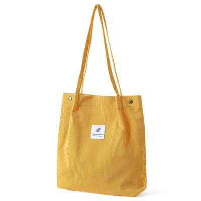 Canvas Shopping Bag For Daily Life Travel Shopping Grocery With Custom Printed Logo