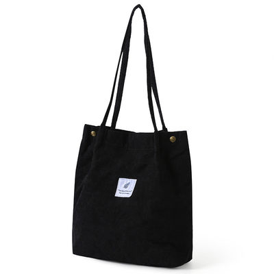 Canvas Shopping Bag For Daily Life Travel Shopping Grocery With Custom Printed Logo