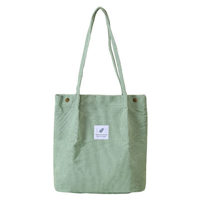 Canvas Shopping Bag For Daily Life Travel Shopping Grocery With Custom Printed Logo