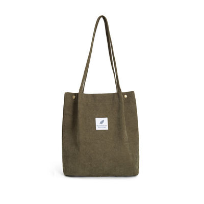 Canvas Shopping Bag For Daily Life Travel Shopping Grocery With Custom Printed Logo