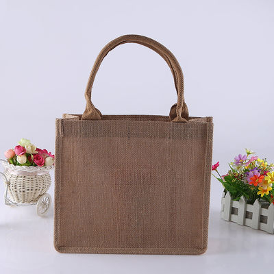 Fashionable Customized Jute Gift Shopping Bag for Customized Color Requirements