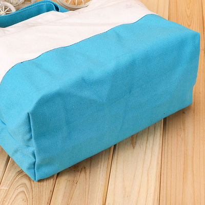 Custom Logo Accepted Large Cotton Zip Bag for Business Handheld Needs