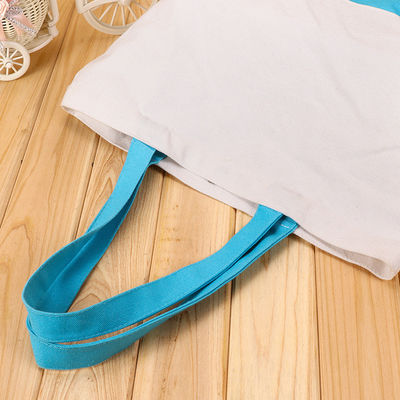 Custom Logo Accepted Large Cotton Zip Bag for Business Handheld Needs