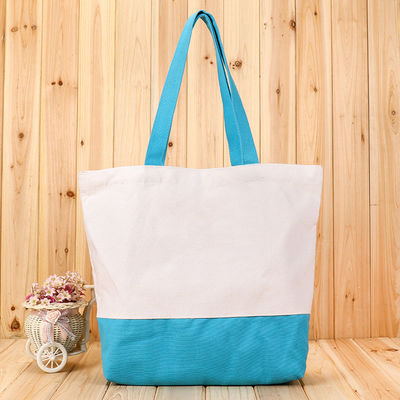 Custom Logo Accepted Large Cotton Zip Bag for Business Handheld Needs