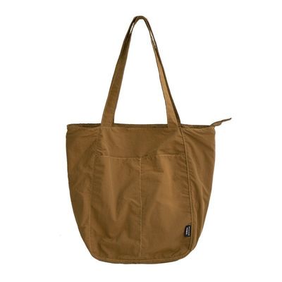 Large Capacity Shopping Tote Bag with Customisable Design and Waterproof Nylon Material