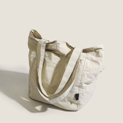Large Capacity Shopping Tote Bag with Customisable Design and Waterproof Nylon Material