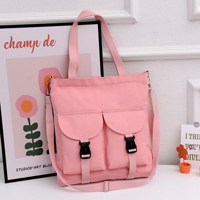 Large Capacity Cartoon Shoulder Bag Fashion Ladies Canvas Bag Customized for Students