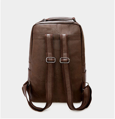 20-37 Litre Capacity Softback Backpack for Men's Leather Business Bag and Schoolbag