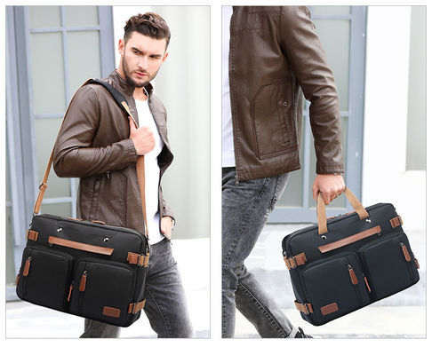Custom Men's Letter Bag Backpack with Waterproof Interior Compartment and Organising