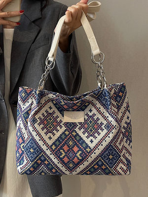 Print Pattern Printed Canvas Shopping Bag Durable Tote Tapestry Bag for Promotion