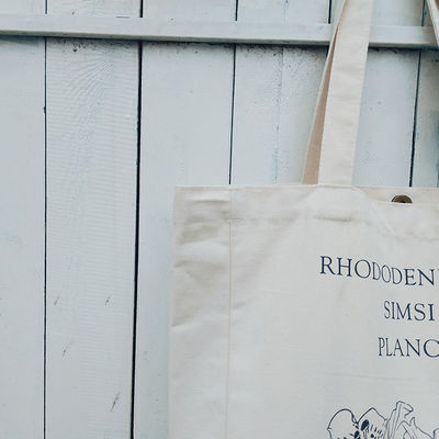 Customized Color Canvas Shopping Bag with and Printed Pattern Customization
