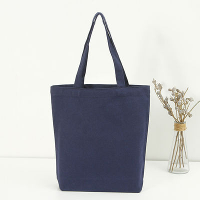 Shopping Customizable Size Solid Color Cotton Canvas Tote Bag with Customized Logo