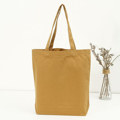Shopping Customizable Size Solid Color Cotton Canvas Tote Bag with Customized Logo