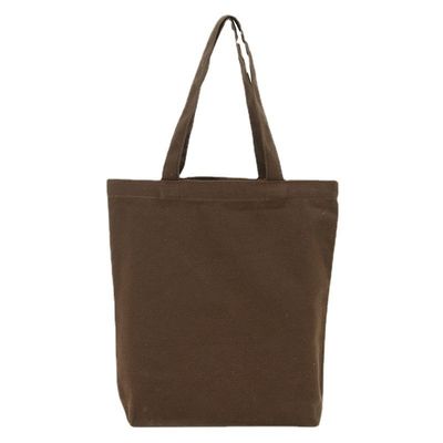 Shopping Customizable Size Solid Color Cotton Canvas Tote Bag with Customized Logo