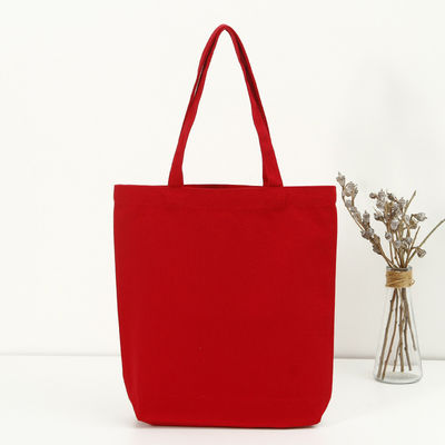 Shopping Customizable Size Solid Color Cotton Canvas Tote Bag with Customized Logo
