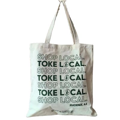 Custom Printed Logo Gifts Durable Cotton Canvas Shopping Tote Bag with Customized Color