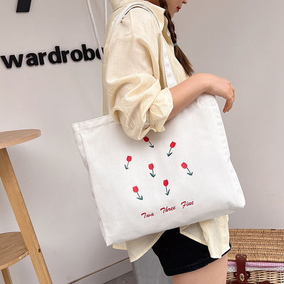 Customized Color Eco Friendly Recycled Large Shopping Bag Canvas Cotton Tote Bags