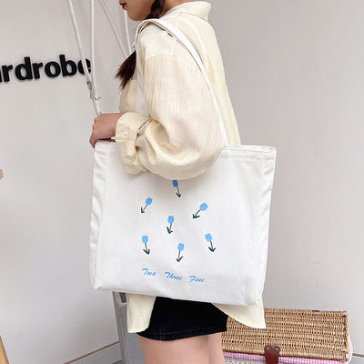Customized Color Eco Friendly Recycled Large Shopping Bag Canvas Cotton Tote Bags