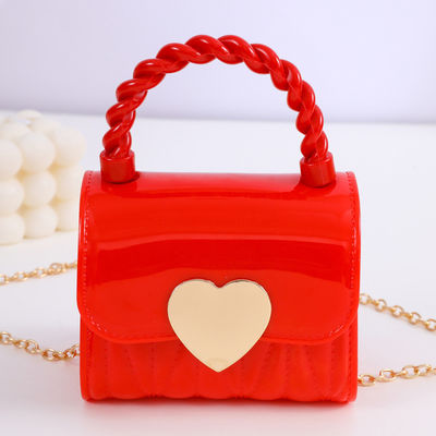 Mini Chain Strap Messenger Purses Fashion PVC Tote Bags with PVC Lining Material