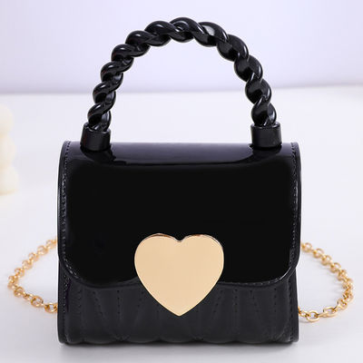 Mini Chain Strap Messenger Purses Fashion PVC Tote Bags with PVC Lining Material