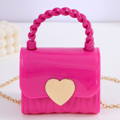 Mini Chain Strap Messenger Purses Fashion PVC Tote Bags with PVC Lining Material