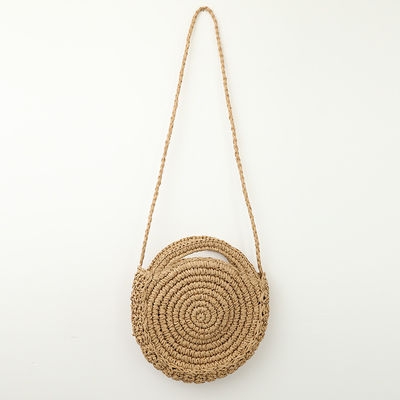 Recycled Straw Beach Bag Paper Cord Crossbody Shoulder Bags Logo Customized Logo