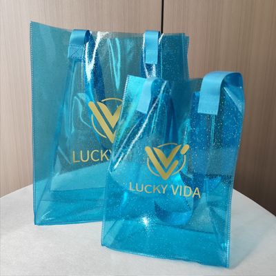 TPU Light Blue Fitness Beach Swimming Outdoor Bag Big Capacity Waterproof Bag