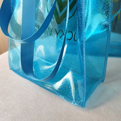 TPU Light Blue Fitness Beach Swimming Outdoor Bag Big Capacity Waterproof Bag