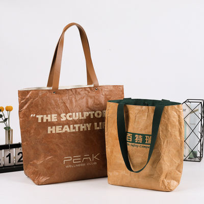 Custom Big Capacity Tote Bag Sopping Bag Eco Friendly Waterproof Dupont Paper Bag