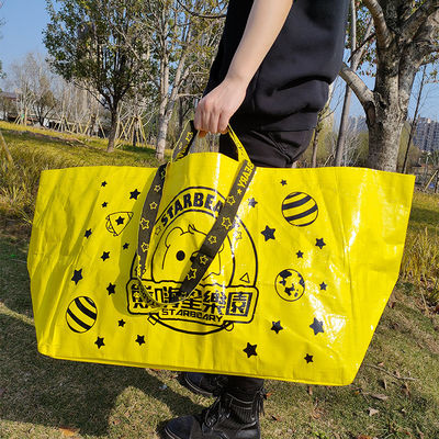 Customized Eco-Friendly PP Woven Laminated Shopping Tote Bag with Recycled Material