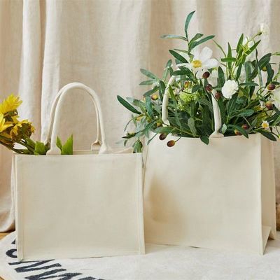 Custom Logo Printed Reusable Canvas Tote Bag for Gifts and Eco-Friendly Advertising