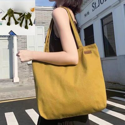 Plain Organic Cotton Canvas Tote Bag with Custom Logo Recycled Shopping Bag