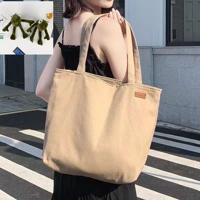 Plain Organic Cotton Canvas Tote Bag with Custom Logo Recycled Shopping Bag