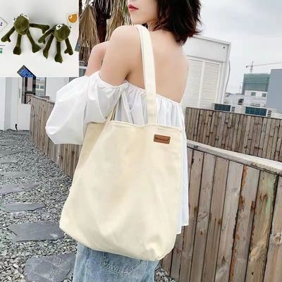Plain Organic Cotton Canvas Tote Bag with Custom Logo Recycled Shopping Bag