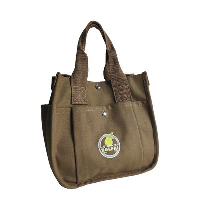 Custom Logo Print Crossbody Canvas Bag Mini Tote Shopping Bag Handbag with Large Capacity