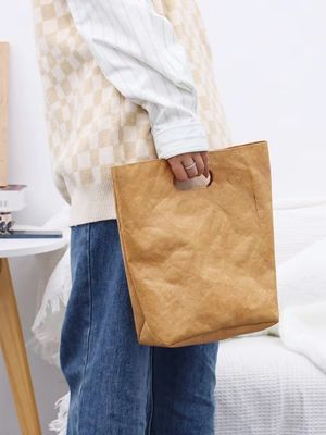 Customized Logo Custom Color Waterproof Washable Dupont Tyvek Kraft Paper Market Tote