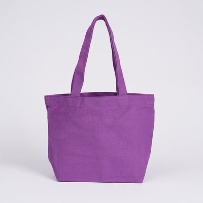 Customized Color Canvas Cotton Handbag Mini Tote Shopping Bags with Custom Logo Print