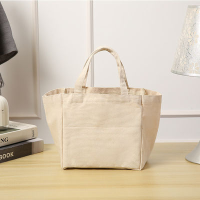 Medium Size Custom Printed Recycle Plain Organic Cotton Canvas Tote Bag With Logo