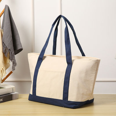 Medium Size Custom Printed Recycle Plain Organic Cotton Canvas Tote Bag With Logo
