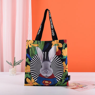 Sublimation Tote Bags Custom Logo Printed for Reusable Large Capacity Canvas Bag