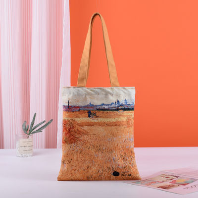 Sublimation Tote Bags Custom Logo Printed for Reusable Large Capacity Canvas Bag