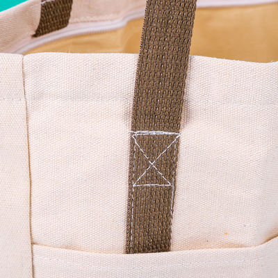 Letter Pattern Type Washable Canvas Tote Bag Fashionable for Promotion Festival Gift
