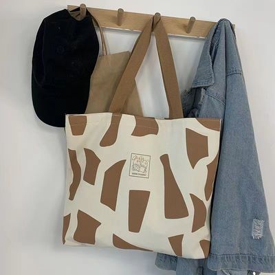 Custom Eco Shopping Bag Large Canvas Cotton Tote Bag for Women's Recycled Weekend Bag